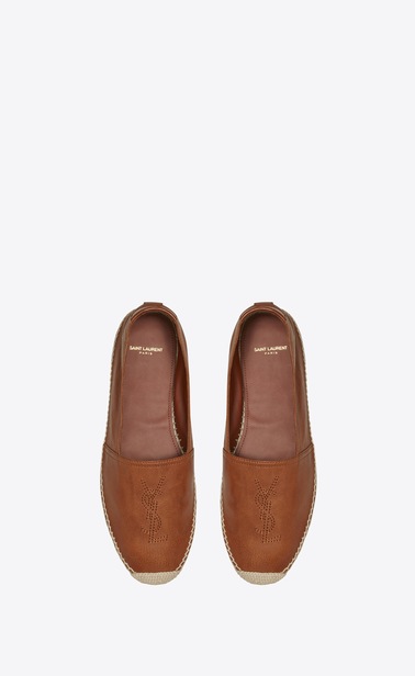 monogram espadrille in leather